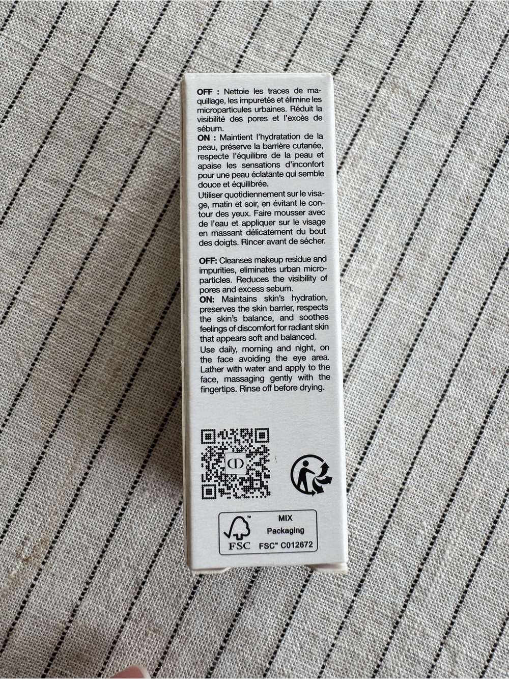 NEW Dior La Mousse Off/On Foaming Face Cleanser 5mL | Luxury Skincare Mini - Picture 2 of 3